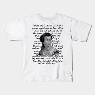 Abigail Adams Portrait and Quote Kids T-Shirt